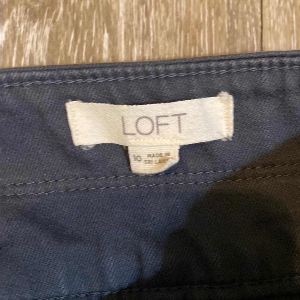 Loft gray pants size 10